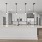 kitchen with a large island and ample lighting